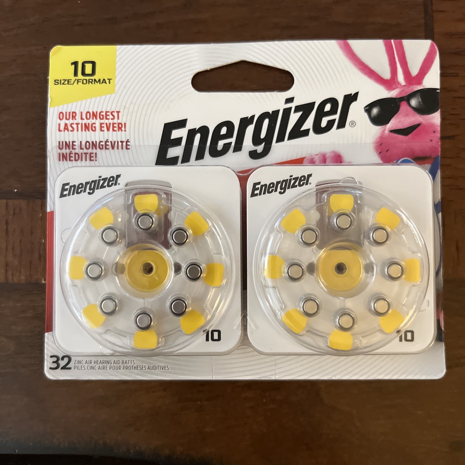 NEW 32 Energizer Size 10 Zinc Air Hearing Aid Batteries AZ10DP-32