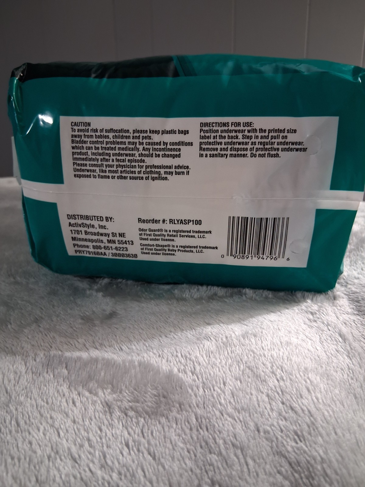 Rely Incontinence Briefs Maximum Underwear 20 Pack Small Size 20″ To 34″ Waist