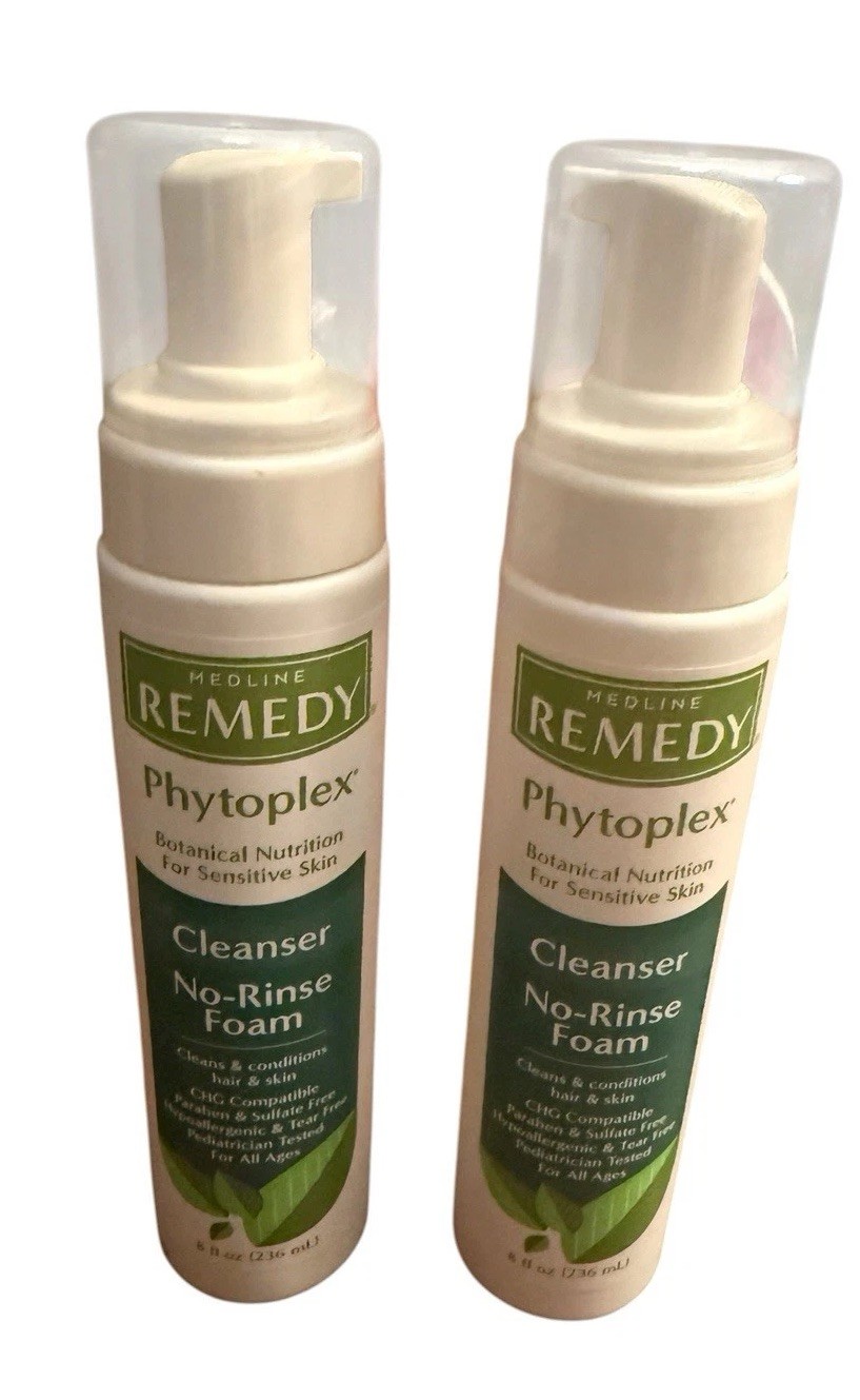 Remedy Phytoplex Hydrating Cleansing Foam, No-rinse Body Wash & Shampo, 8 Fl Oz