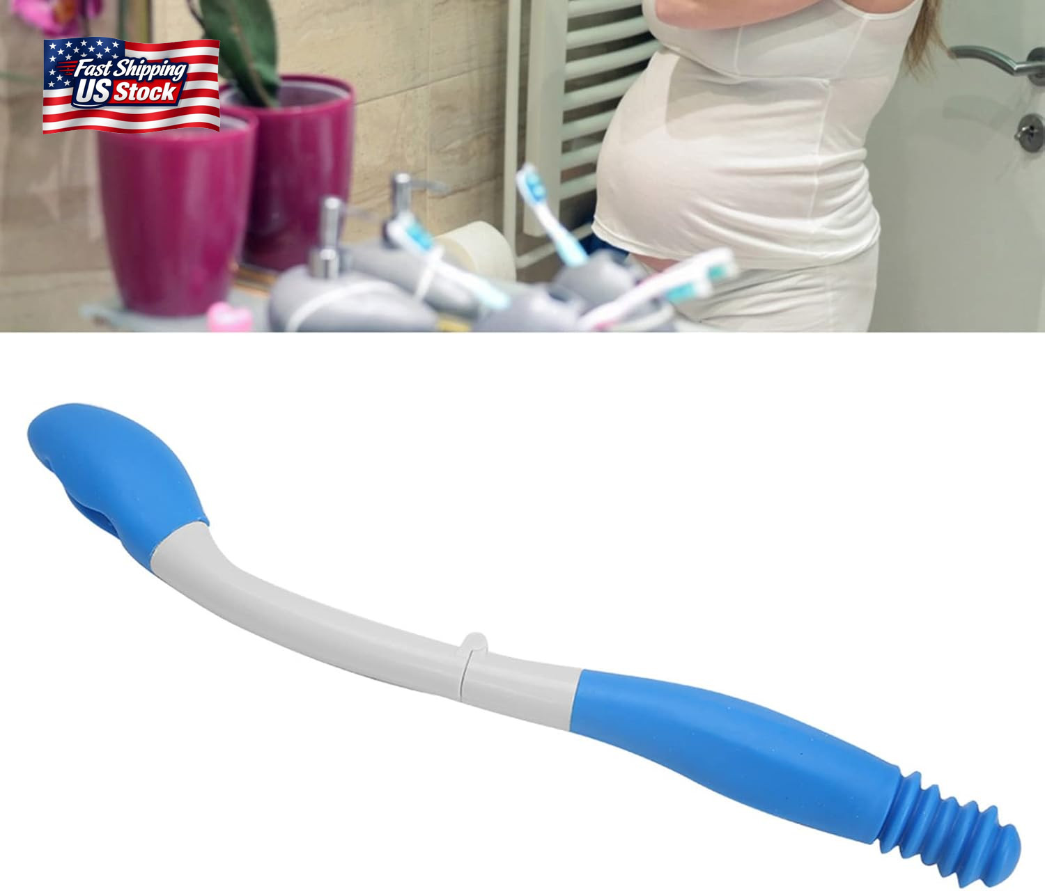 Toilet Aid Wiper, Toilet Tissue Aids Long Handle Reach Comfort Bottom Wiper Self
