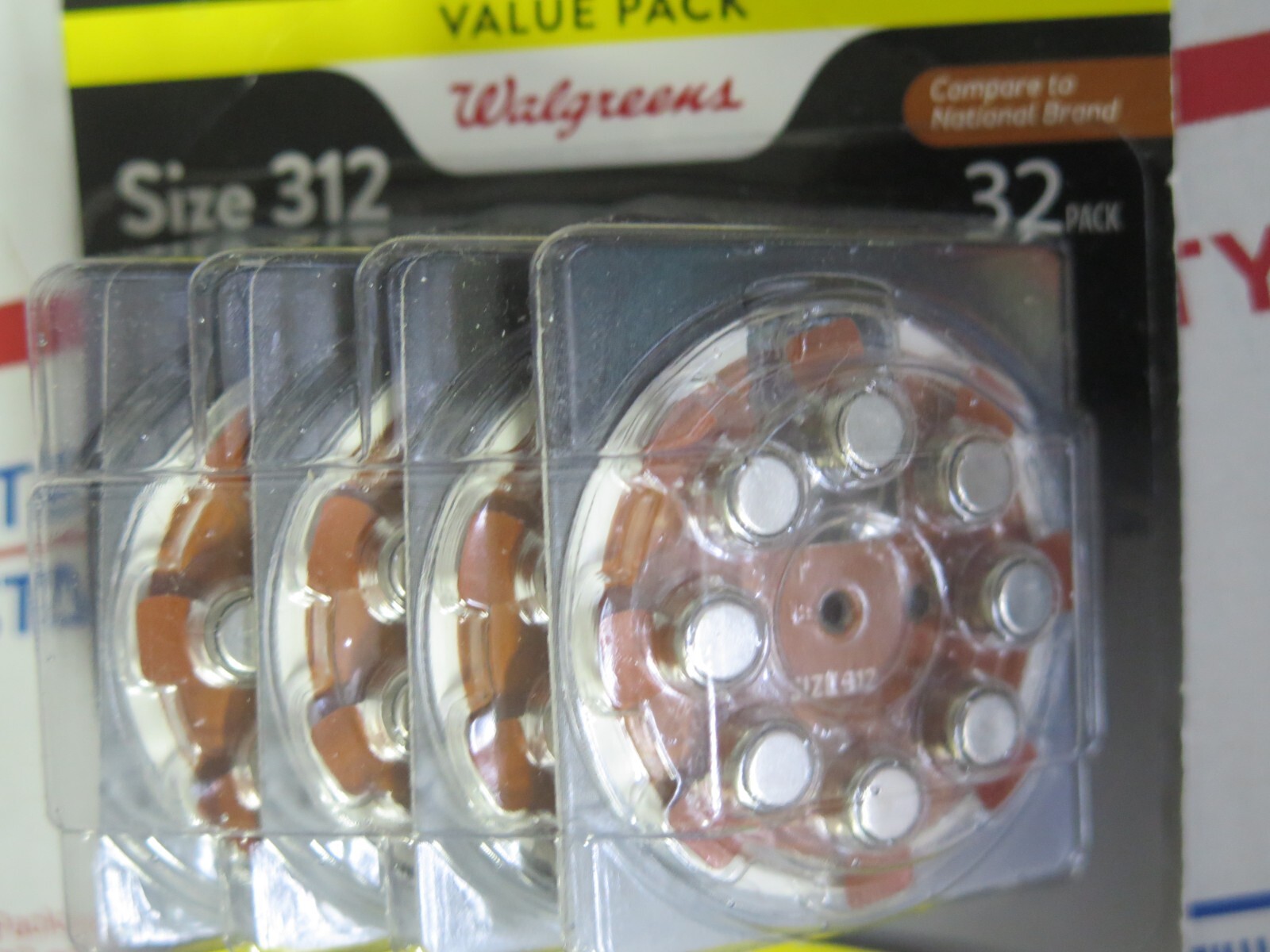 LOT 2 Walgreens Size 312 10 hearing aid batteries 32 pk X 2 NEW batteries 04/25