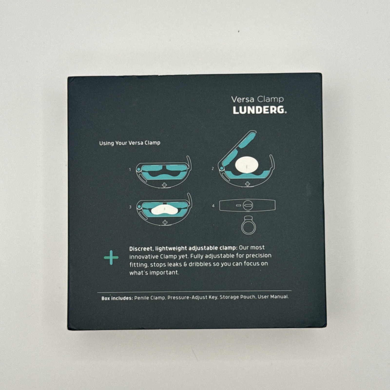 Lunderg Versa Clamp Comfortable Urinary Incontinence Adjustable Open Box