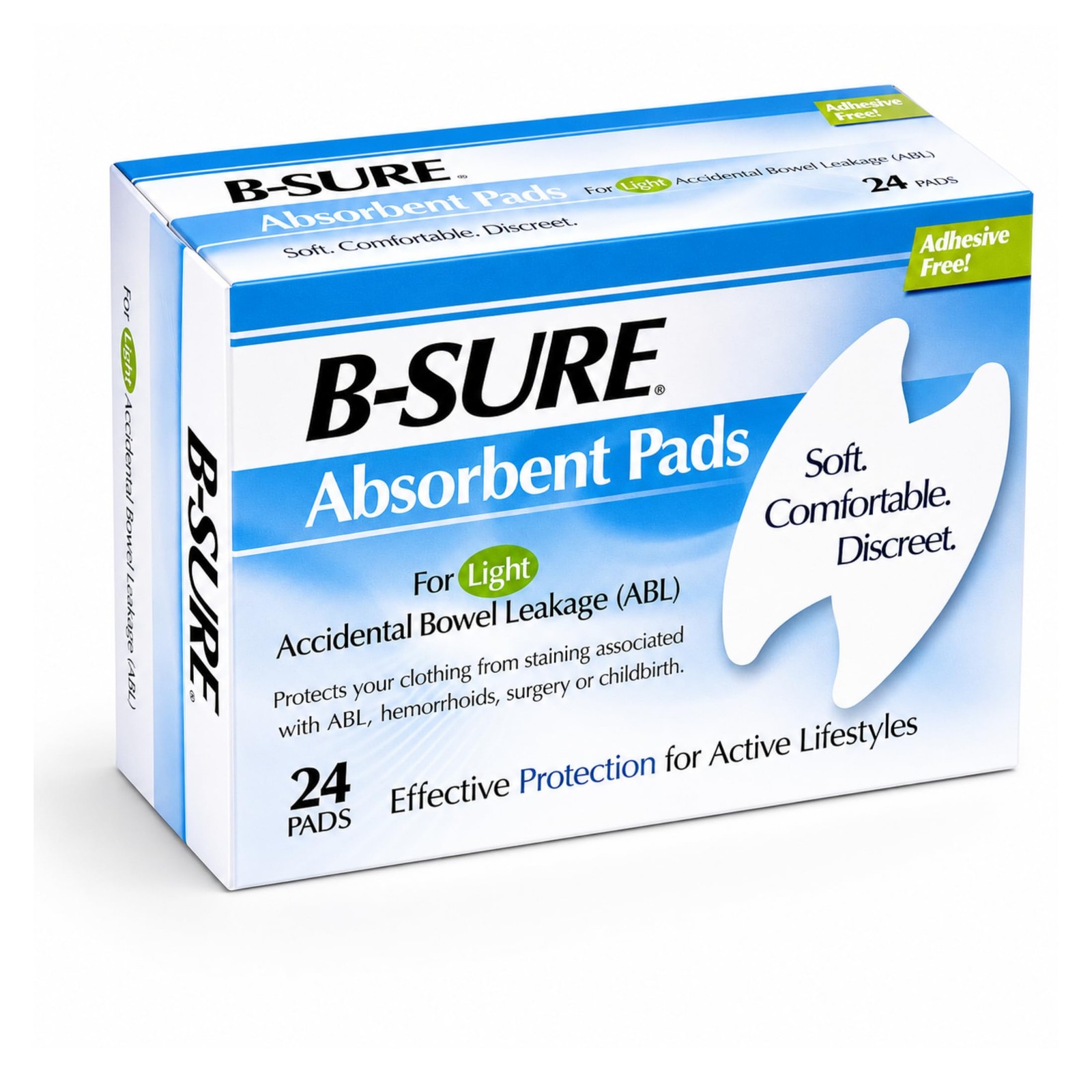 B-Sure Incontinence Liner, Light Absorbency One Size Fits Most Unisex Disposa…