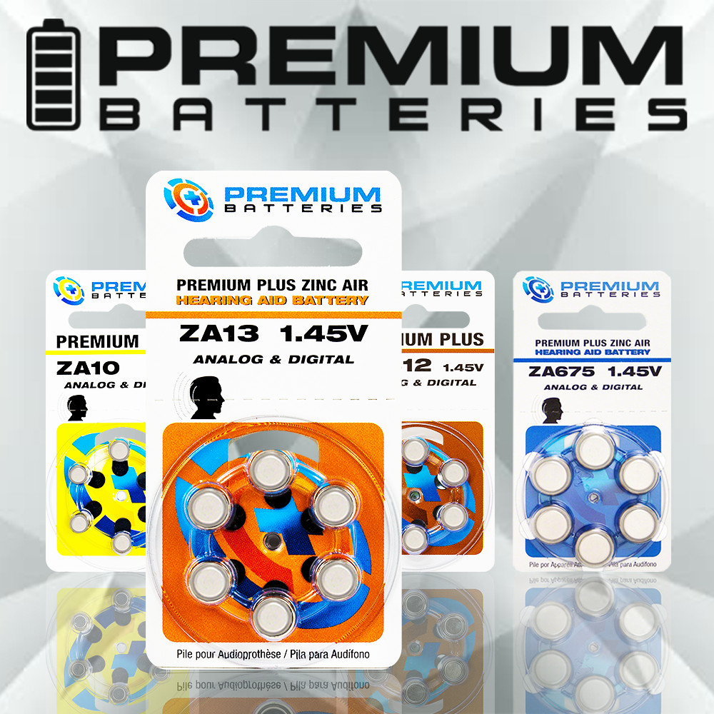 Premium Plus Size 13 Zinc Air ZA13 1.45V Hearing Aid (60 Batteries) – EXP 2025