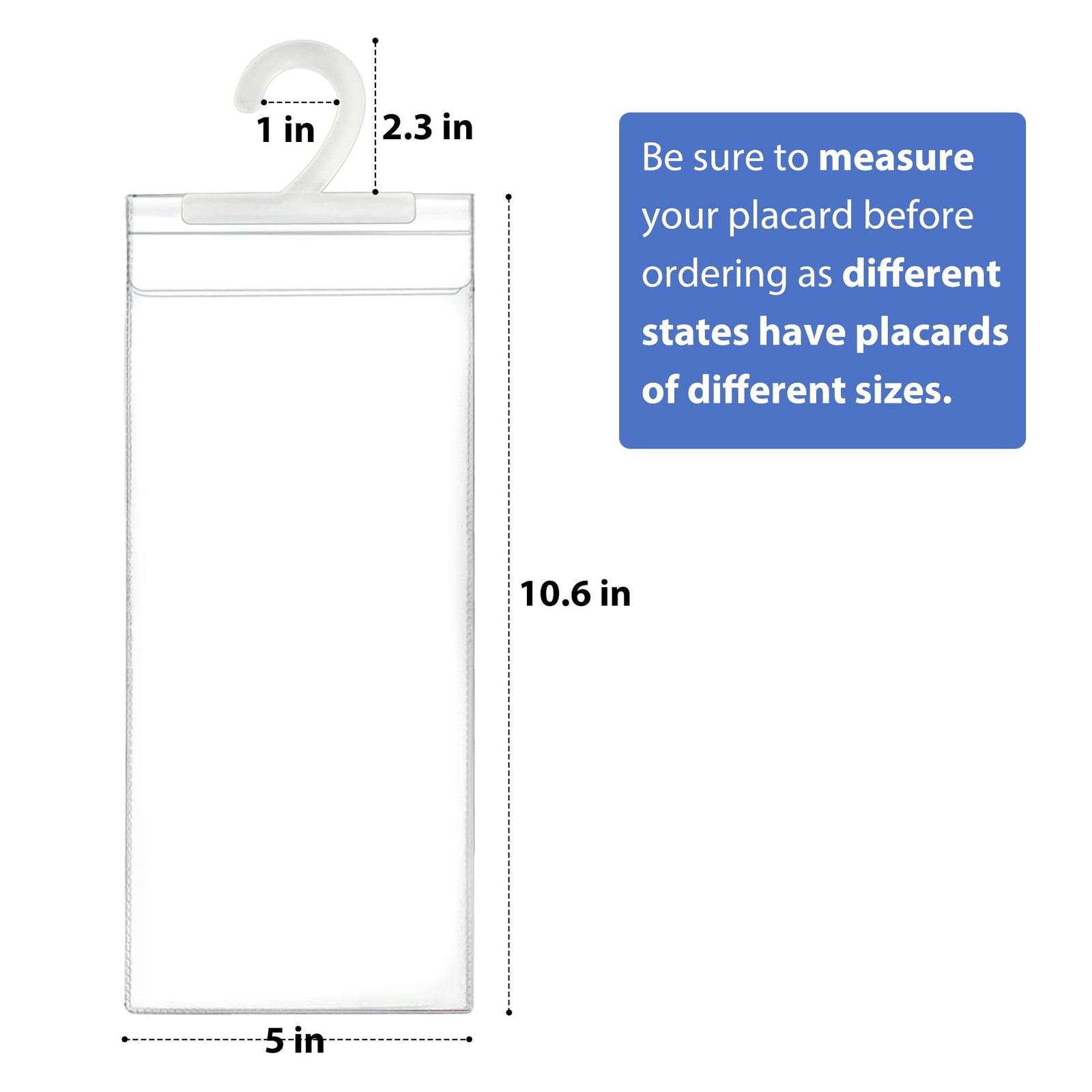 Handicap Placard Holder, Ultra Transparent Disabled Parking Permit Protector …