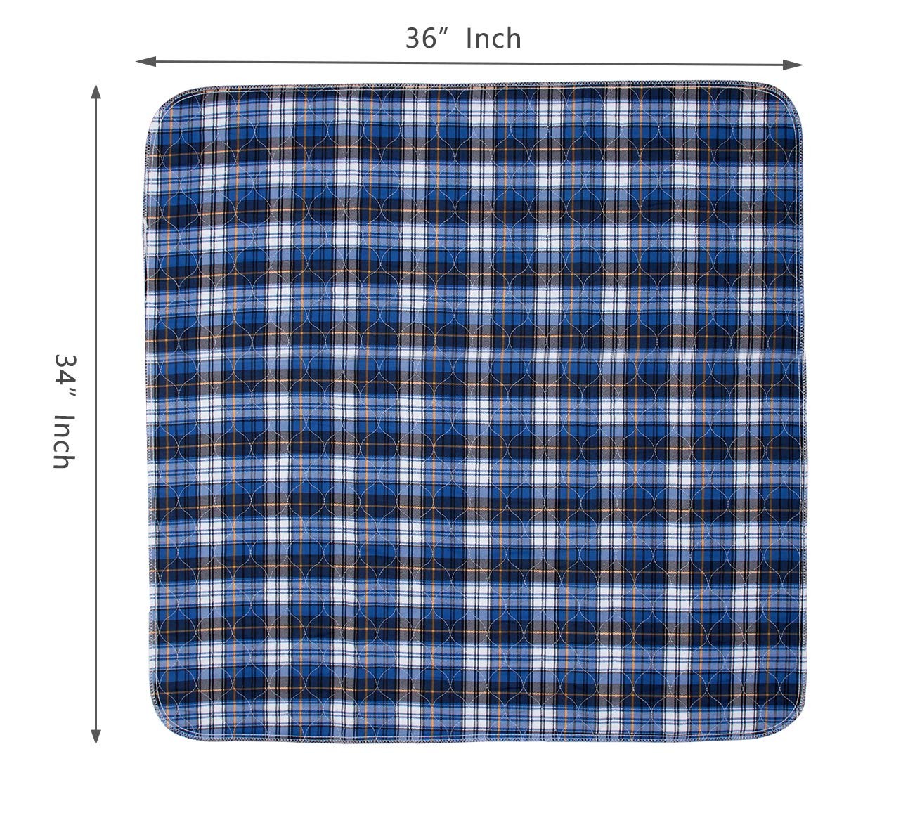 2 PCS NonSlip Bed Pads Incontinence Washable 36×34 Inch Waterproof Adult Pet