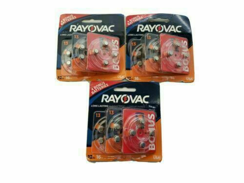 Rayovac L13za-12zm2 Size 13 Hearing Aid Batteries 48 Pack Best Use Until Oct2020