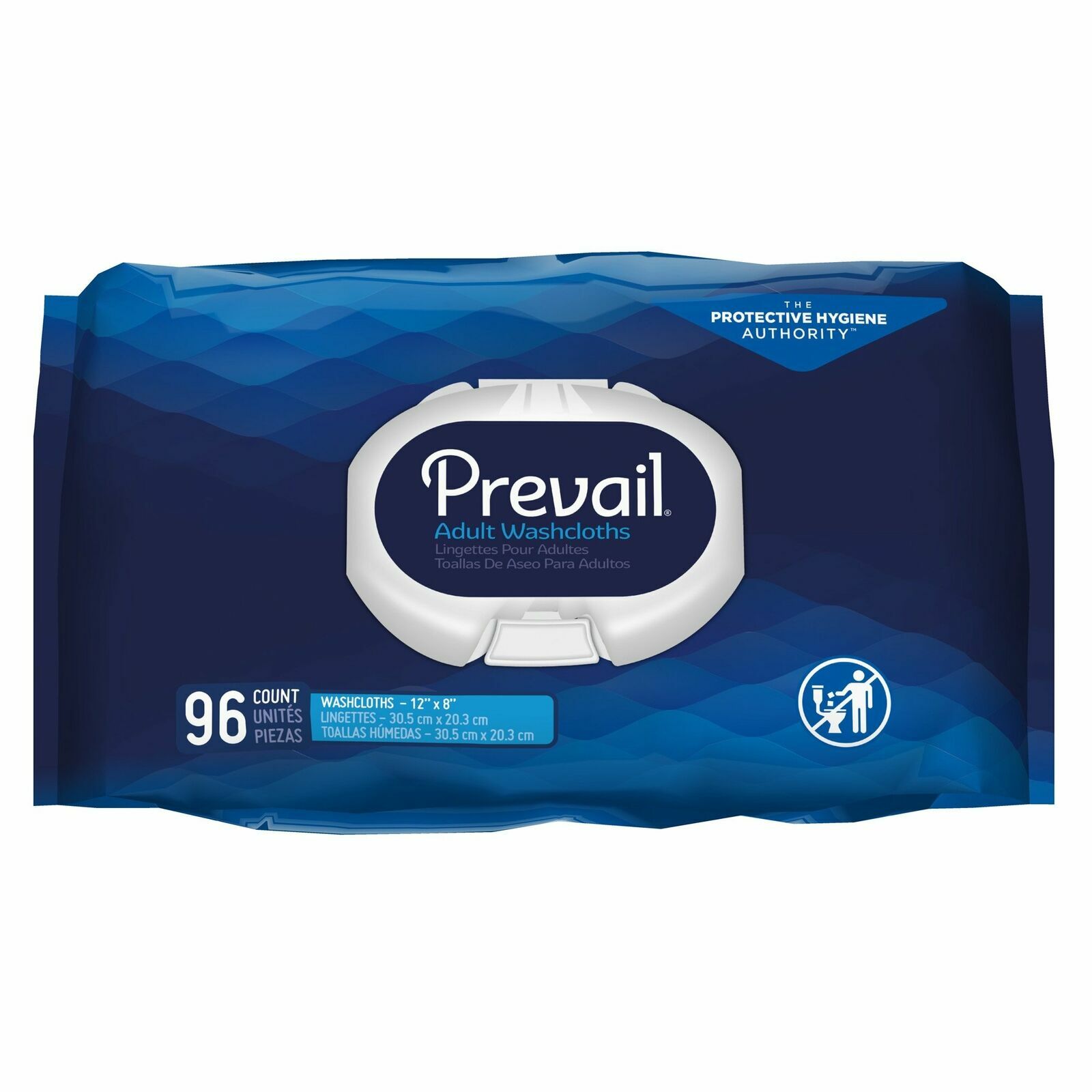 Prevail Adult Wipe or Washcloth, Soft Pack, Scented, 8 X 12″, WW-720
