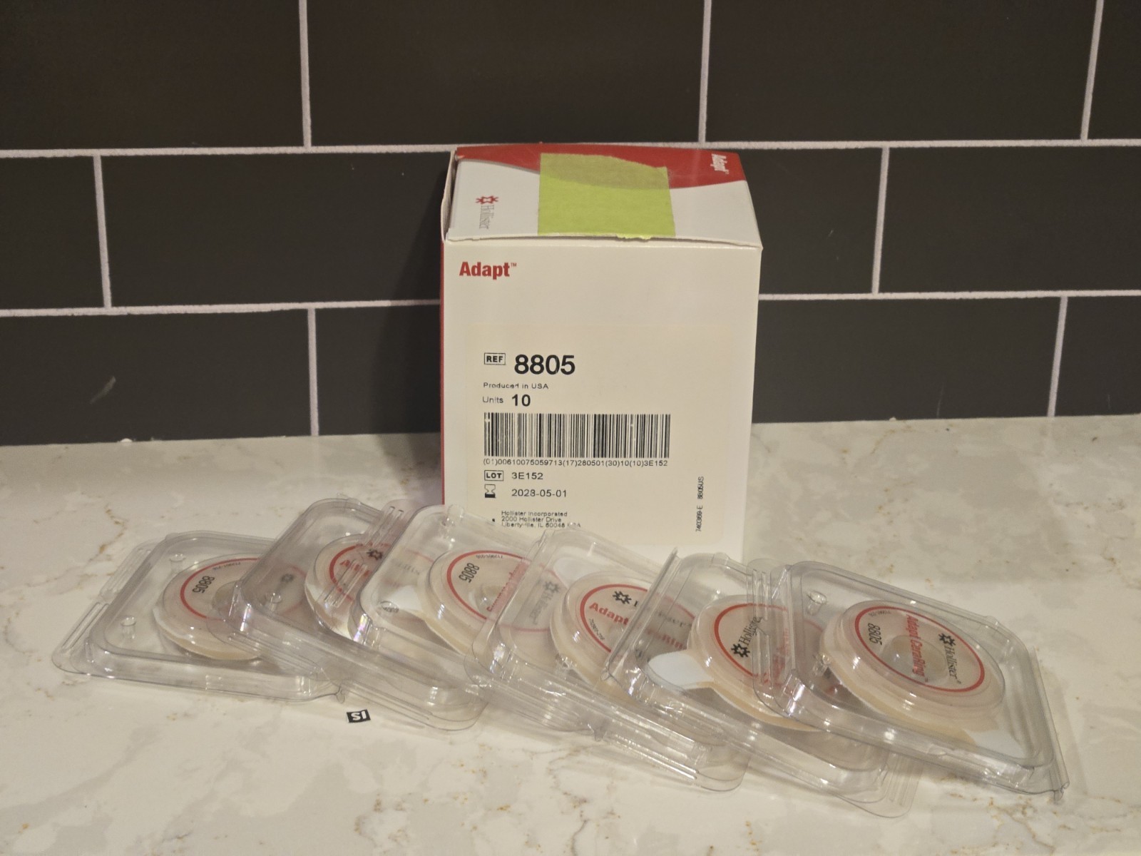 1x Box And 6x Individual Hollister 8805 Adapt CeraRing Barrier Rings Exp 2028
