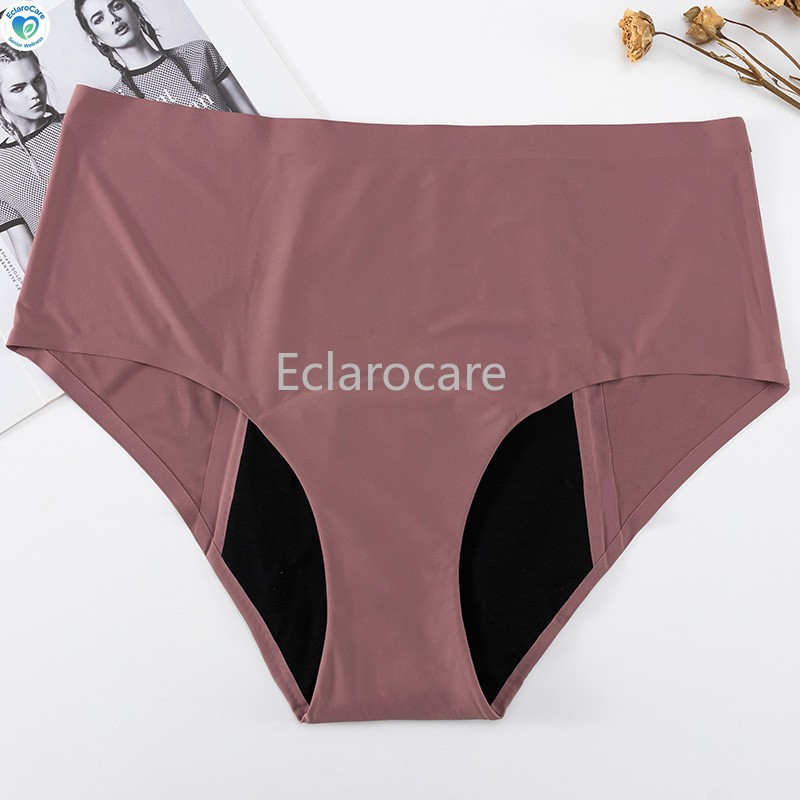 3pcsWomen’s High-waisted Period Underwear Seamless 4-Layer Leak-Proof Protection