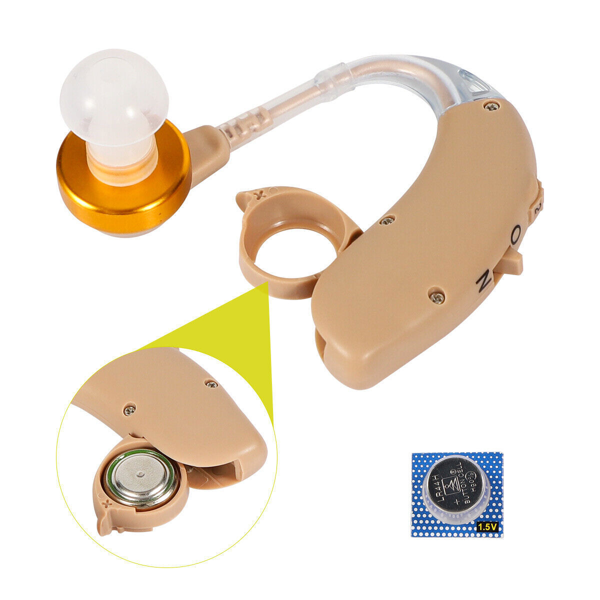 1 Pair Rechargeable Hearing Aids for Seniors & Adults with Noise Cancelling Dig