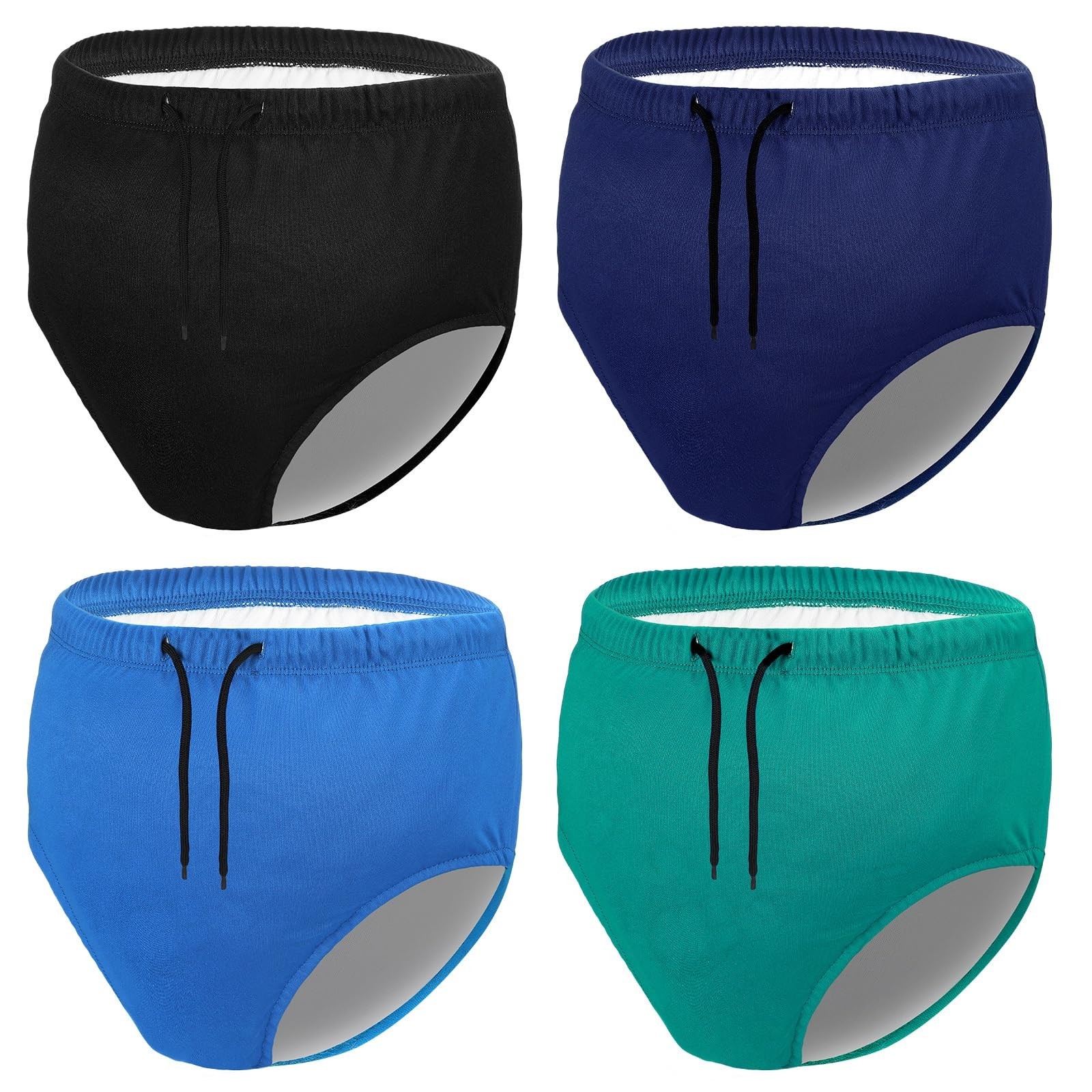 Cutecrop 4 Pcs Reusable Youth Swim Diapers Washable Reusable Cloth Diaper 10-12t