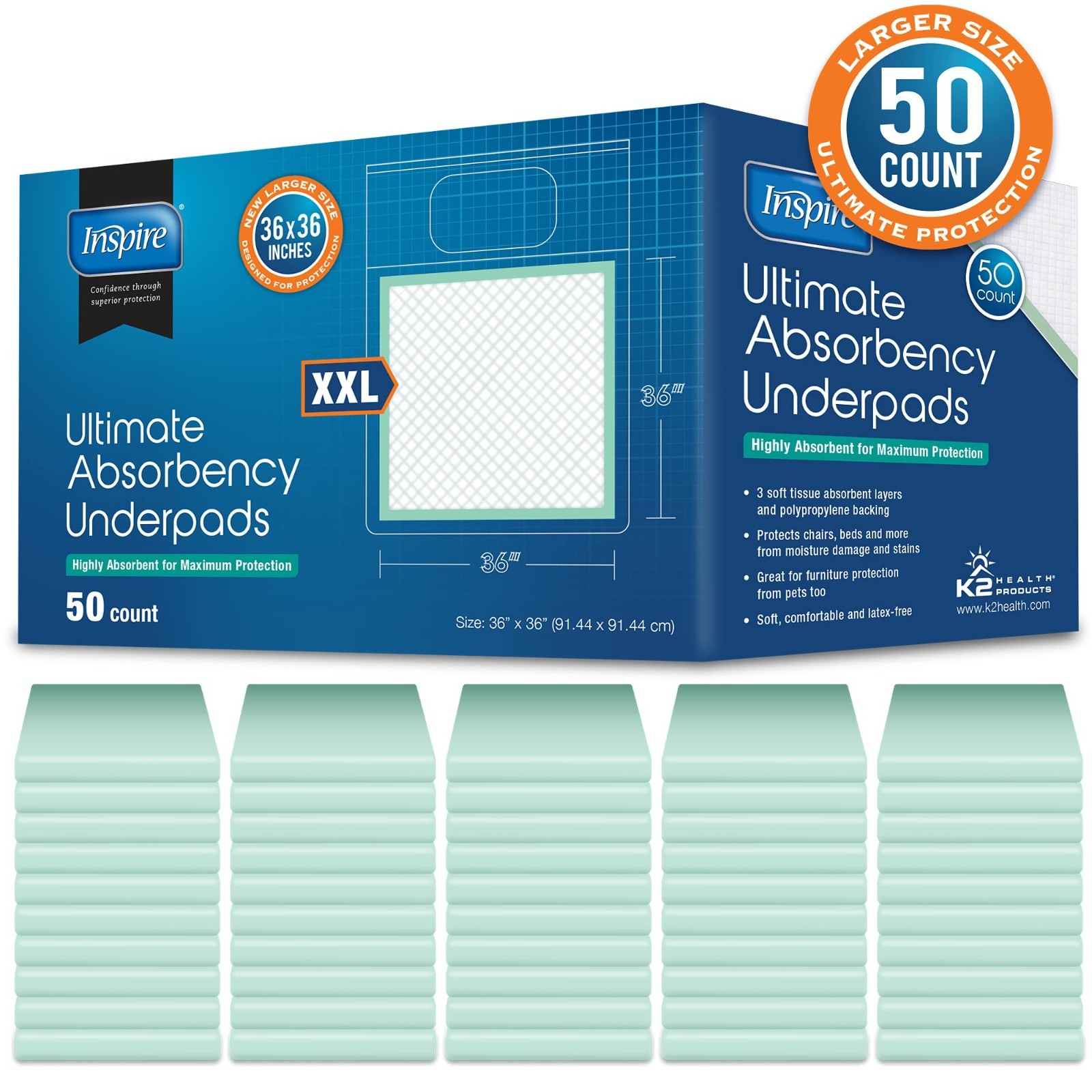 Ultra Thick Disposable Bed Pads for Incontinence – Super Absorbent Adult Pee Pad