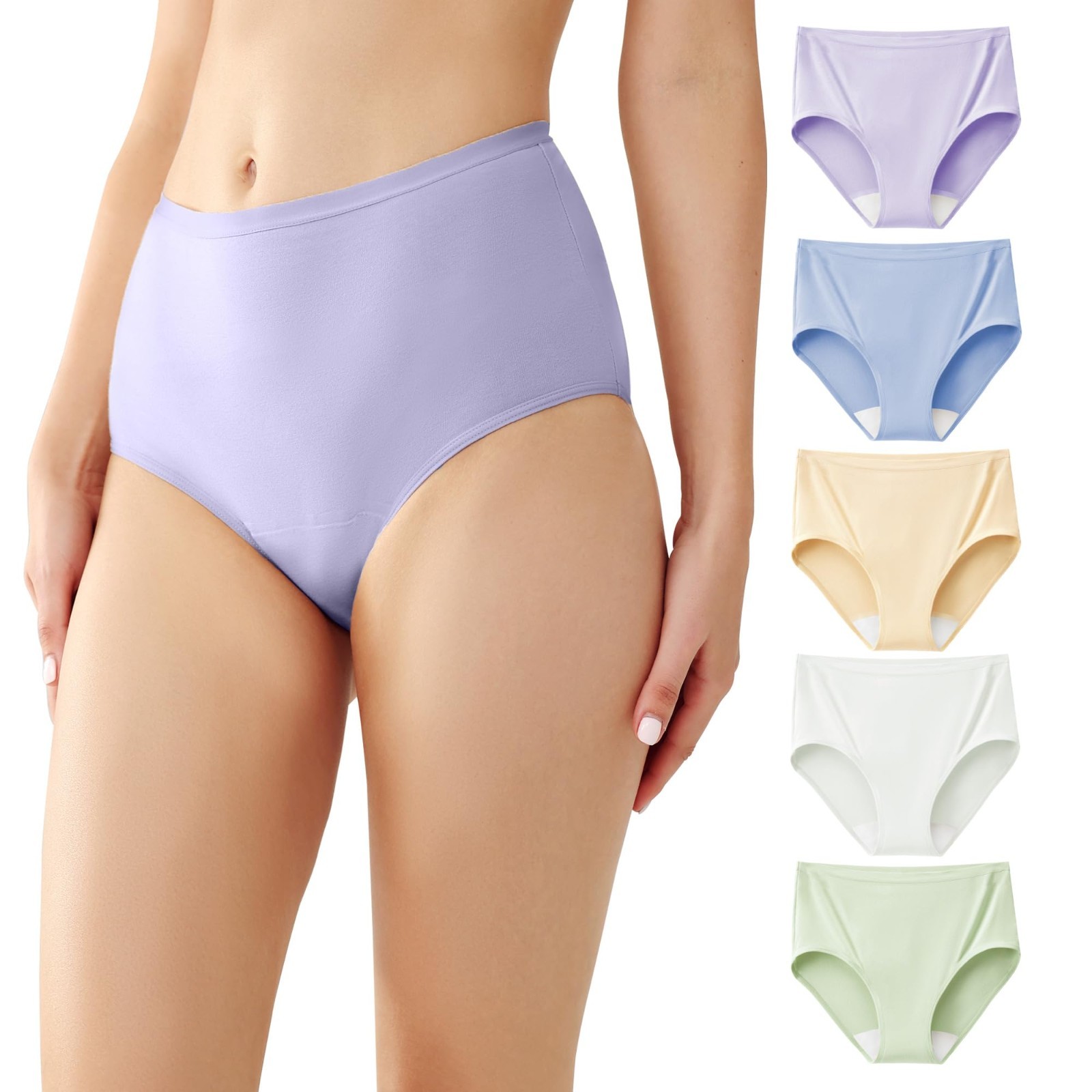Battewa Quick Dry Incontinence Underwear Women’s High Waisted Leak Proof Size L