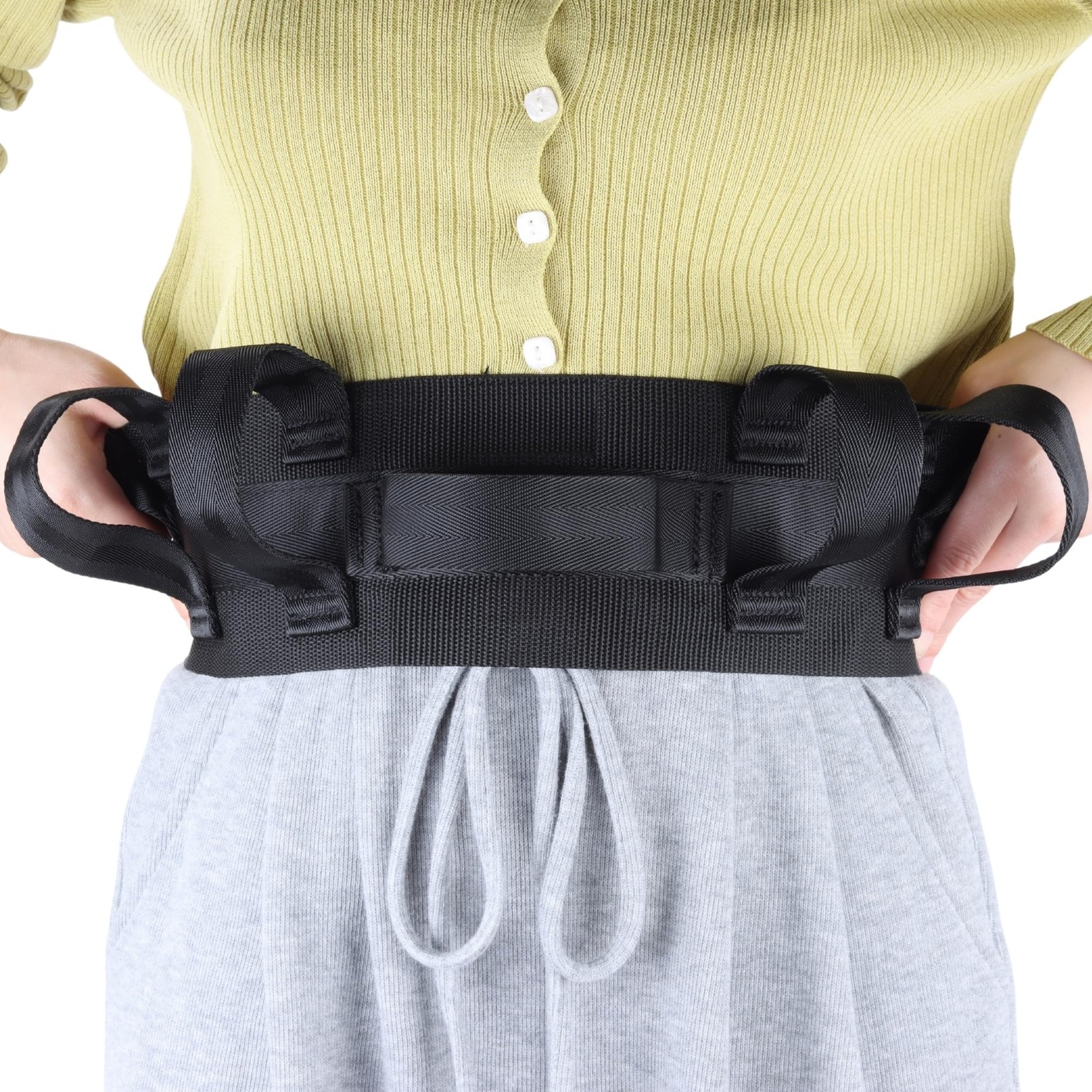 Gait Belt, Transfer Belt(300lbs) with 7 Handles for Medical Nursing Safety…