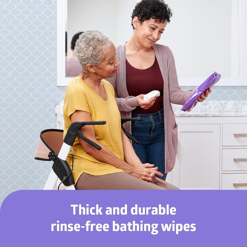 Rinse-Free Adult Body Cleansing Wipes 30 Packs Anytime Anywhere Freshen Up New
