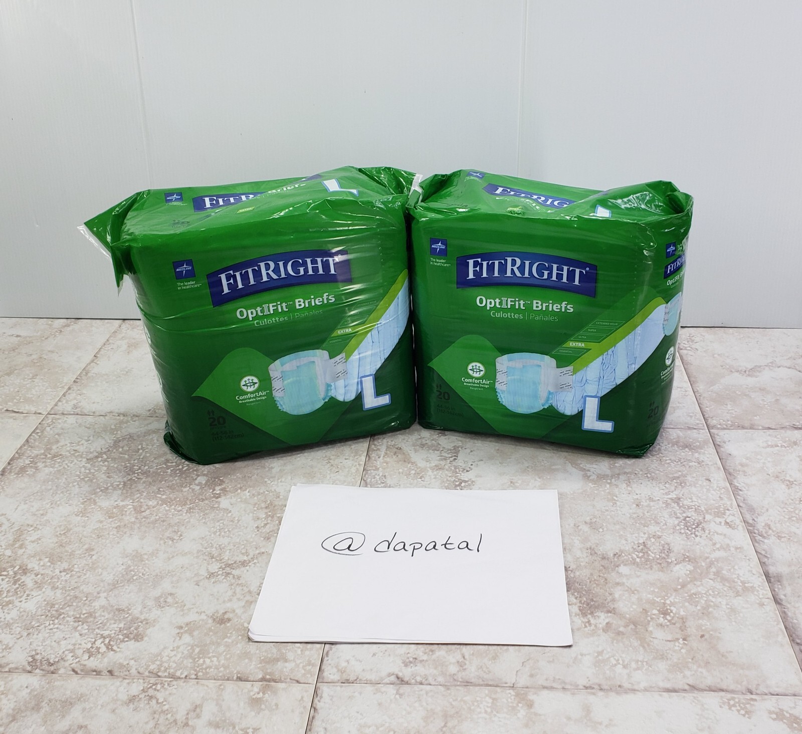 Adult Bundle Lot Comfortair Fitright Medline Optifit Pull Tab Briefs 40 Ct Sz L