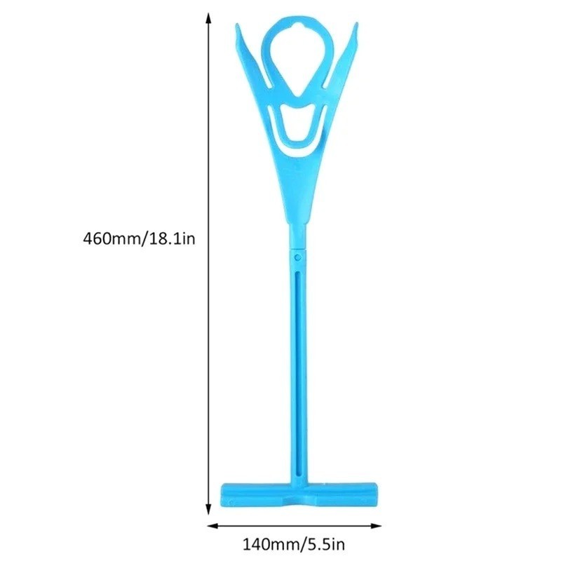 New Sock Slider Aid Blue Helper Kit Helps Put Socks On Off No Bending Shoe Horn