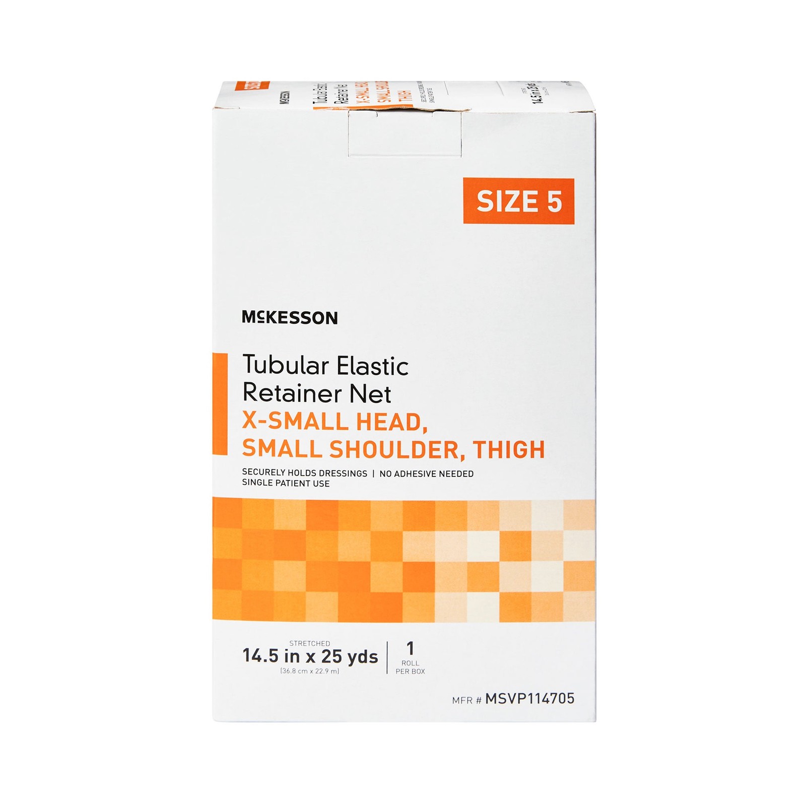 McKesson Elastic Net Retainer Dressing 14.5″ X 25 Yd Sz. 5 1 per Box