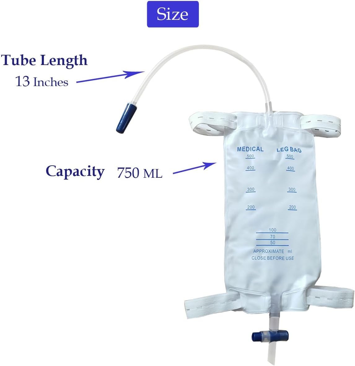 Condom Catheter External self Sealing Set 10pcs Male Condom Catheter 1pcs 500ml