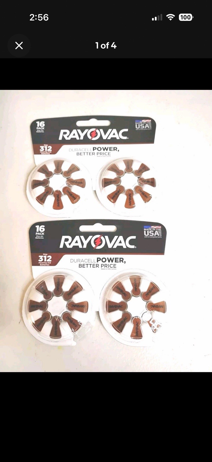 Rayovac Size 312 Hearing Aid Batteries, Hearing Aid Batteries Size 312, 16×2