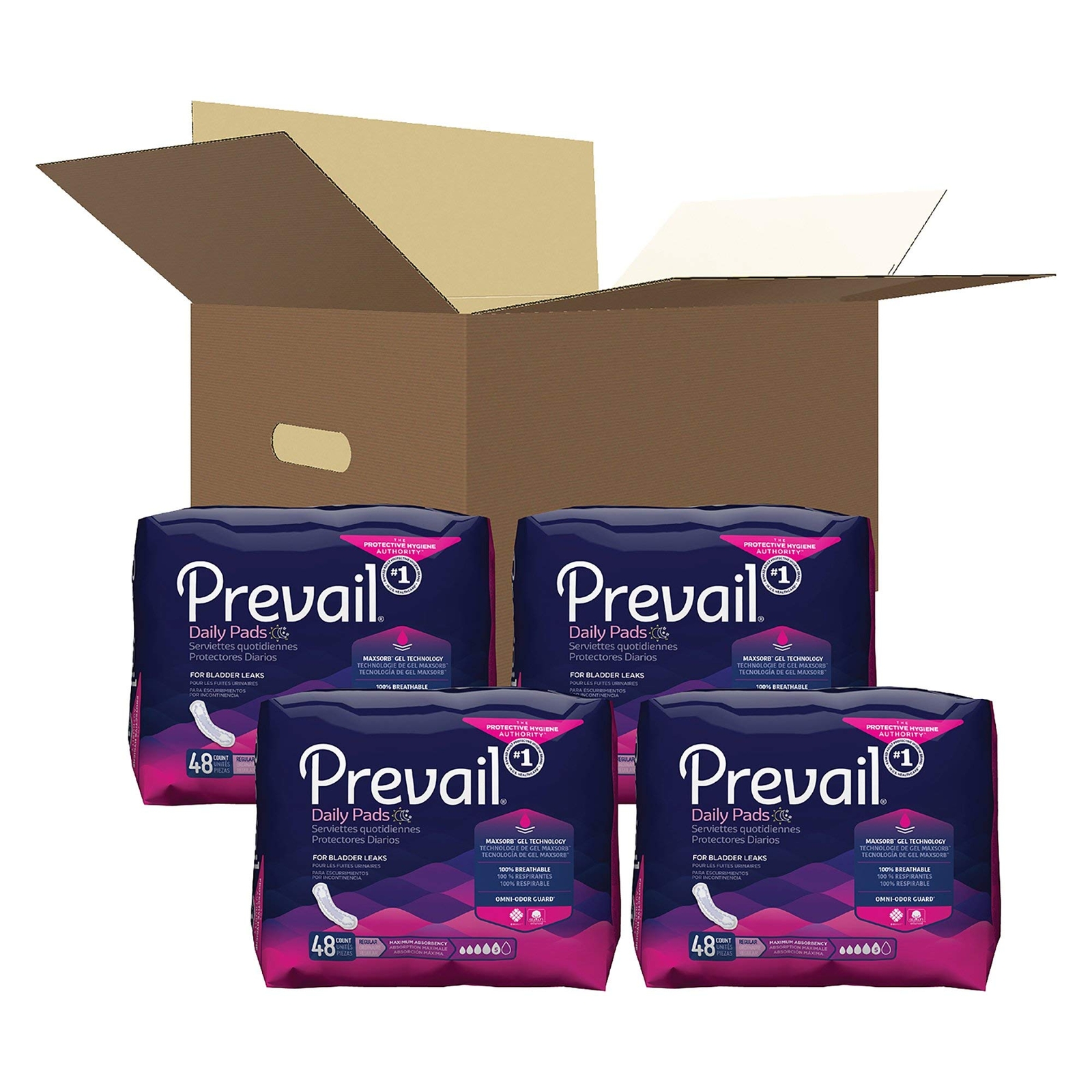 Prevail Bladder Control Pads, Breathable AirMax Layer, Maximum Absorbency, 11
