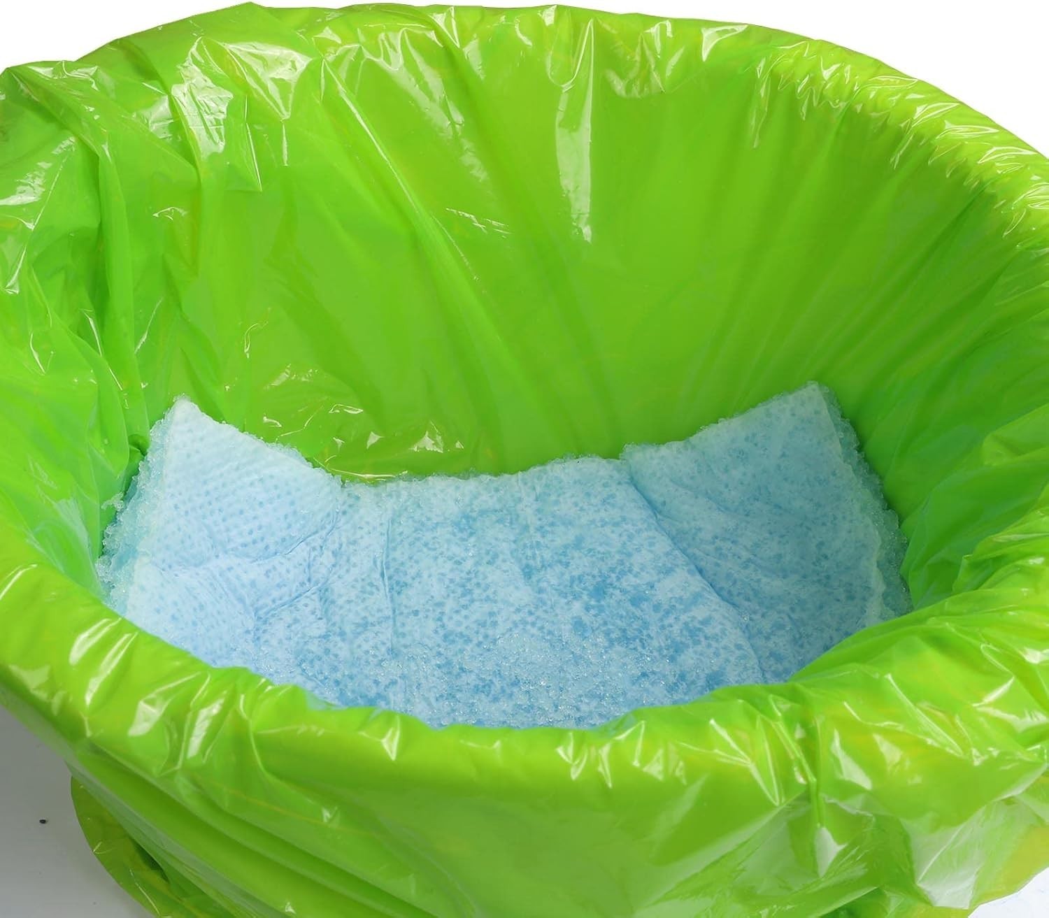 Bedside Commode Liners with Super Aborbent Pad, 100 Bags+100 Pads for Bedside