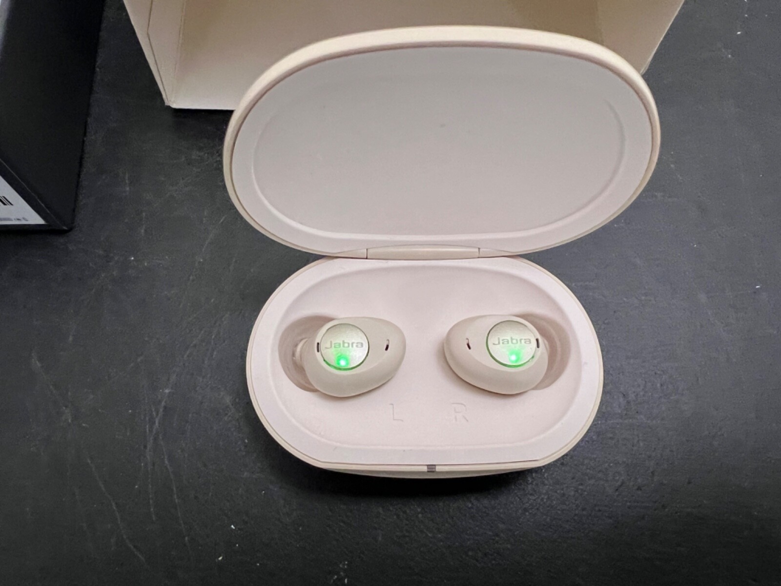 As-is Defective Jabra Enhance Plus Self-Fitting OTC Hearing Aids Gold Beige A2