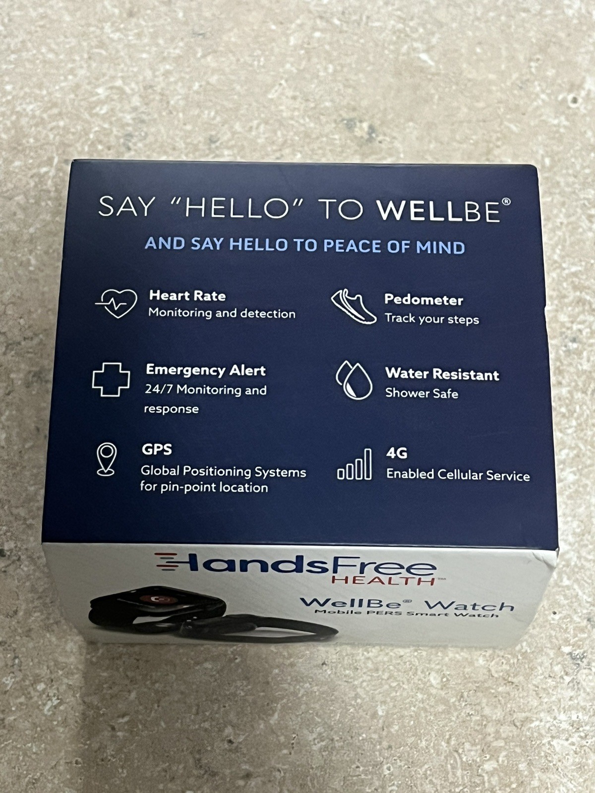 Hands Free Health WellBe Watch Medical Alert Smartwatch 24/7 Emergency Response