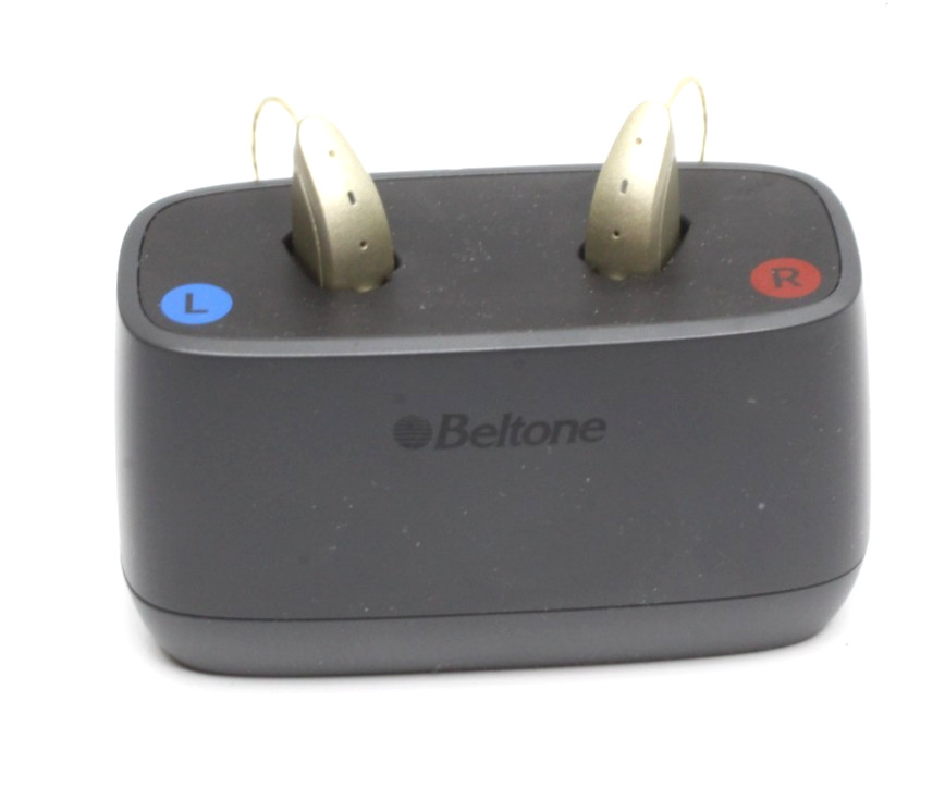 Beltone CAR46A Rechargeable RIE Digital Hearing Aid Bluetooth FCC X26CAR46A