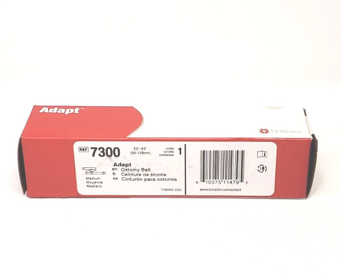 NEW lot of 3 Hollister Adapt 7300 Adjustable Ostomy Belt Size Medium 23″-43″