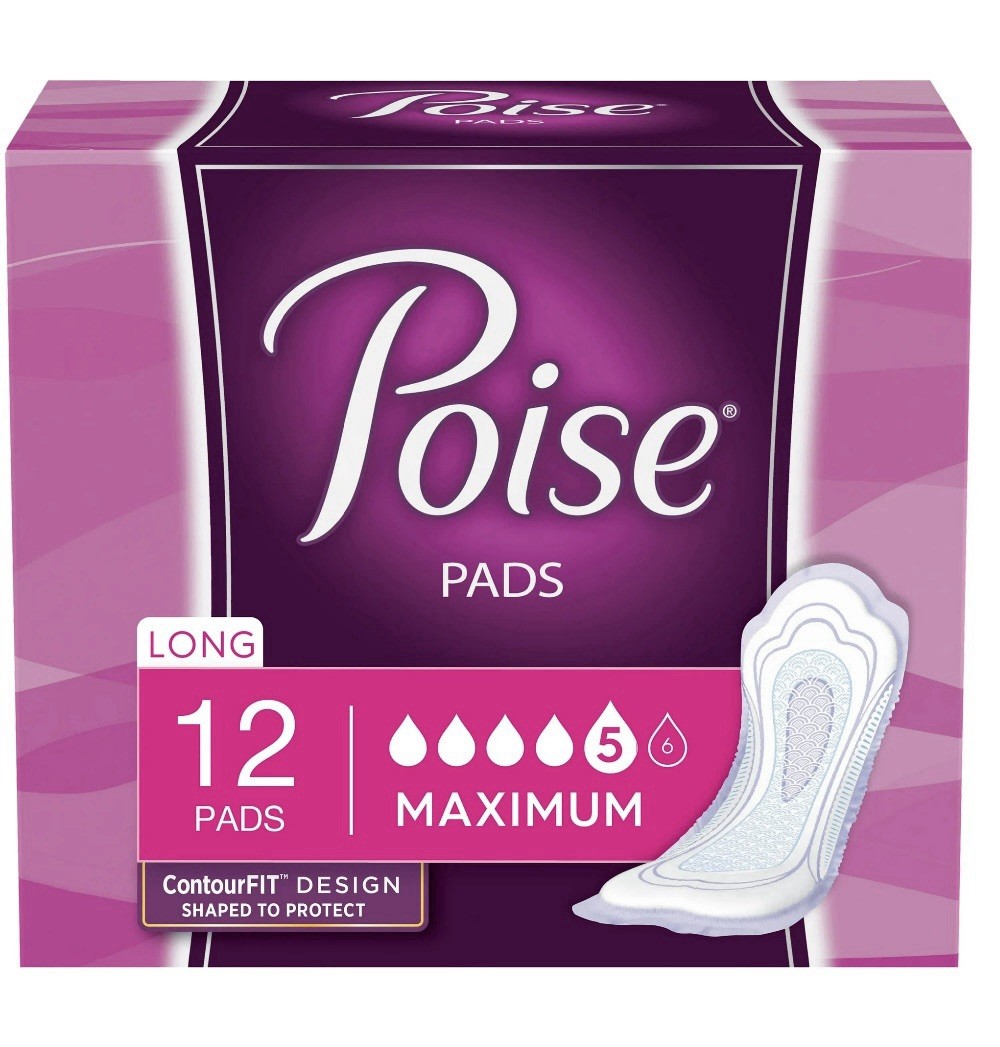 Poise Fresh Protection Incontinence Pads for Women, Regular & Long, New