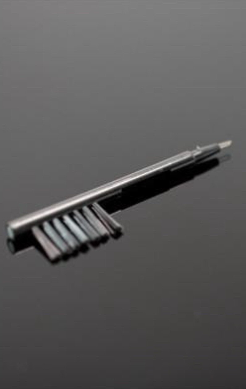 1X Hearing Aid Cleaning Tool-Brush with Wire Loop & Battery Magnet For Wax Remov