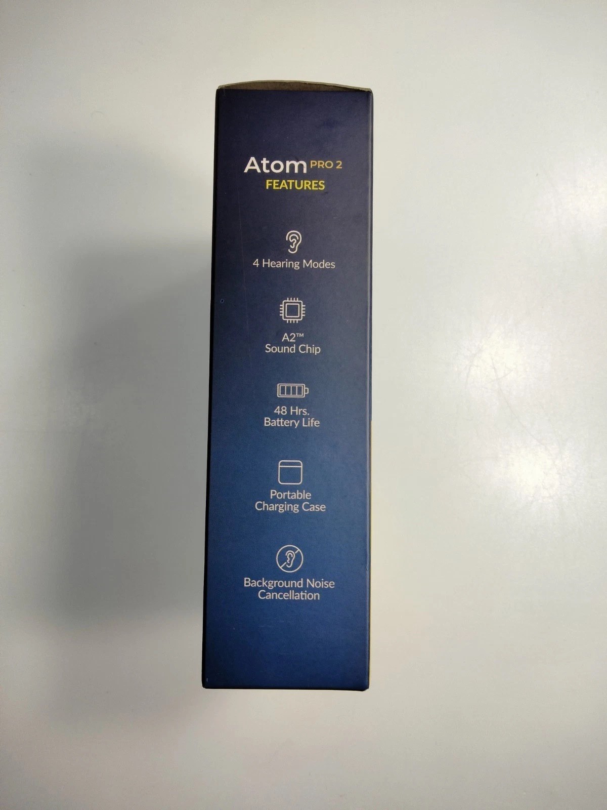 Audien ATOM PRO 2 Wireless Rechargeable OTC Hearing Aids New Sealed