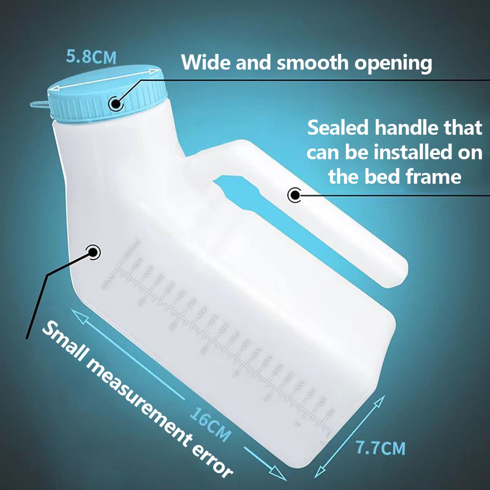 Male Urinals Urine Bottle for Men Portable Travel Pee Bottles Spill Proof Urinar
