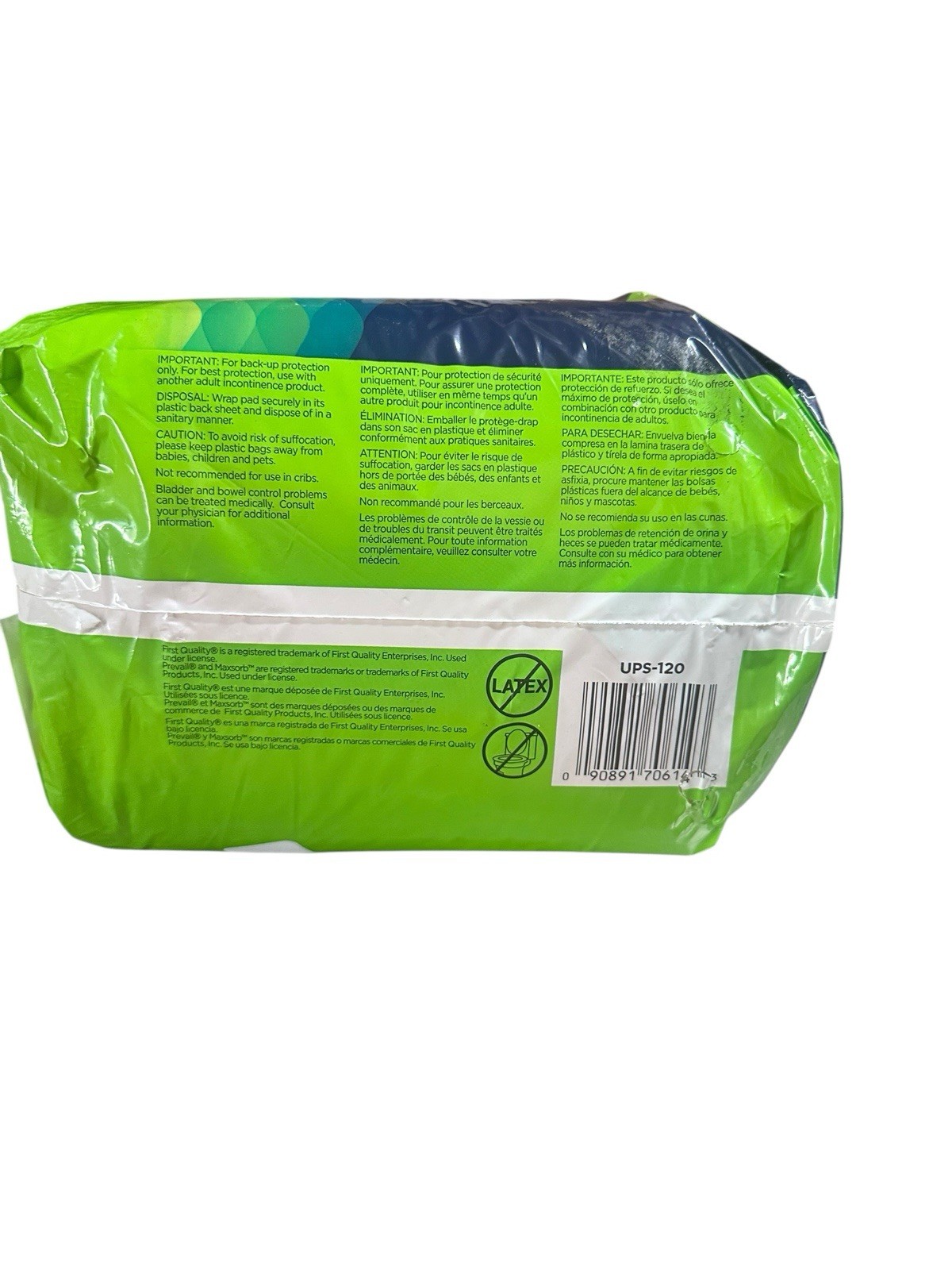 Prevail Total Care Underpad Heavy Absorbency Extra Large 30X30″ 10ct