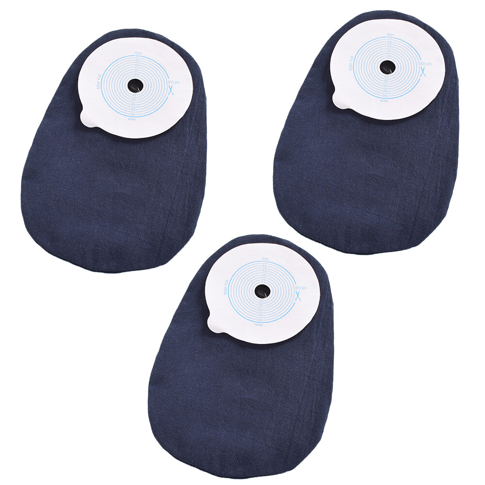 3Pcs Ostomy Bag Covers Ostomy Pocket Protective Cover Breathable Washable Cloth