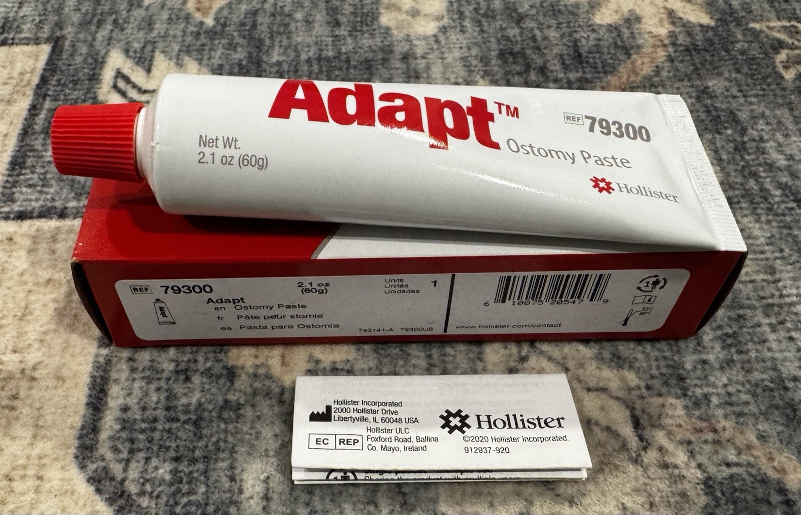 Hollister Ostomy 79300 ADAPT Stoma Paste 2oz Tube Brand New Expires 8/2029