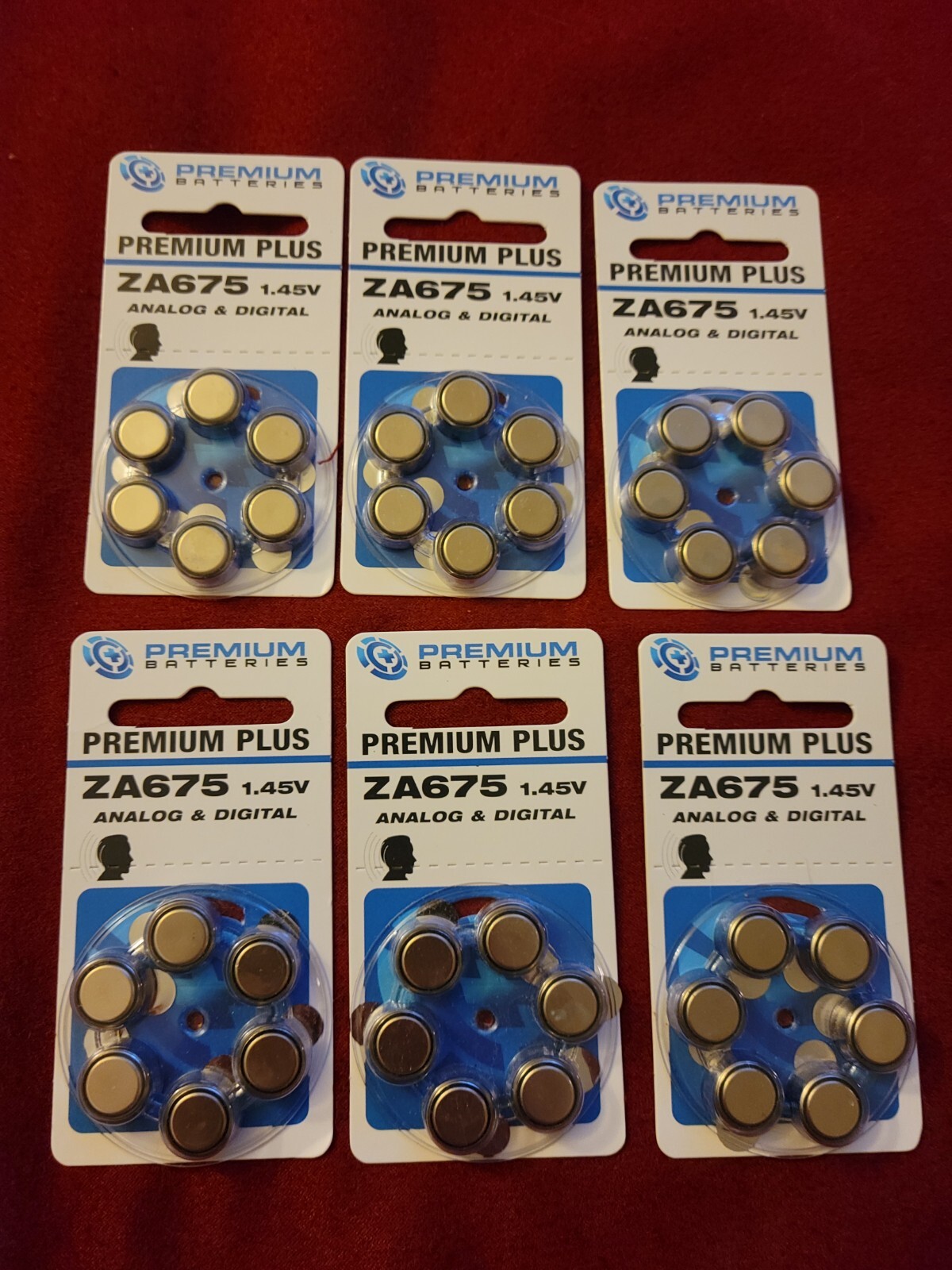 Premium Batteries Size 675 Hearing Aid Batteries ZA675 1.45V (36 Batteries)