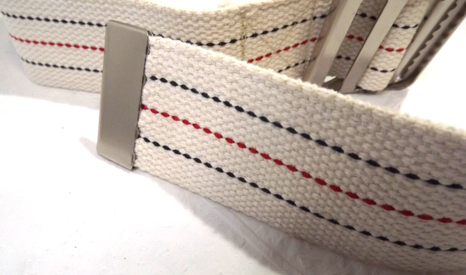Medline Gait Belt Patient Transfer & Walking with Metal Buckle 60″ White 2 x 6