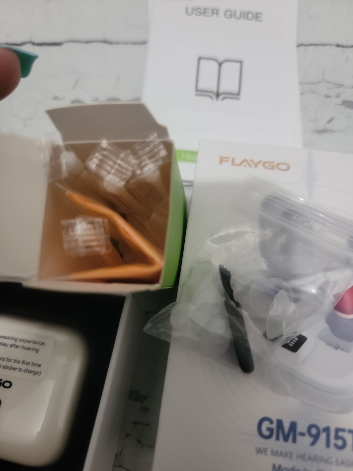 FlayGo Rechargeable Hearing Aids GM – 915T Noise Cancellation Invisible Design