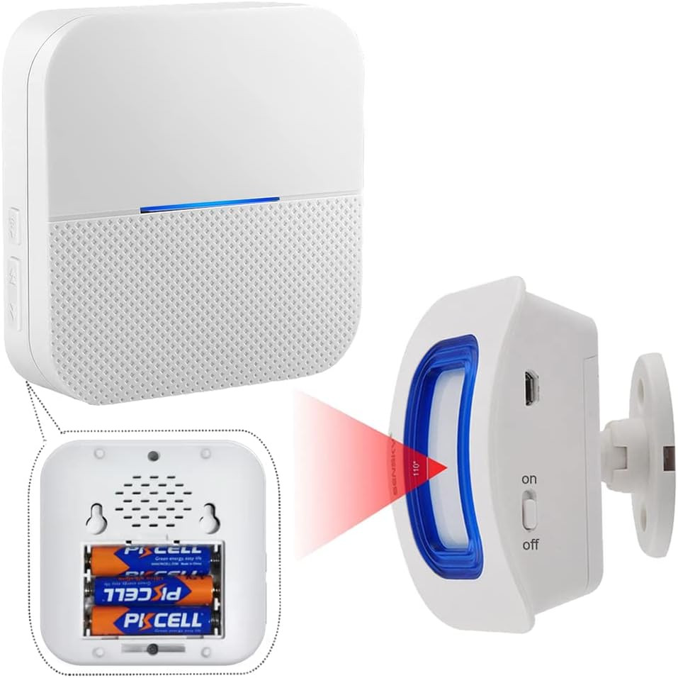 Bed Alarm for Elderly Dementia Patients,Portable Wireless Caregiver Pager Bed Al