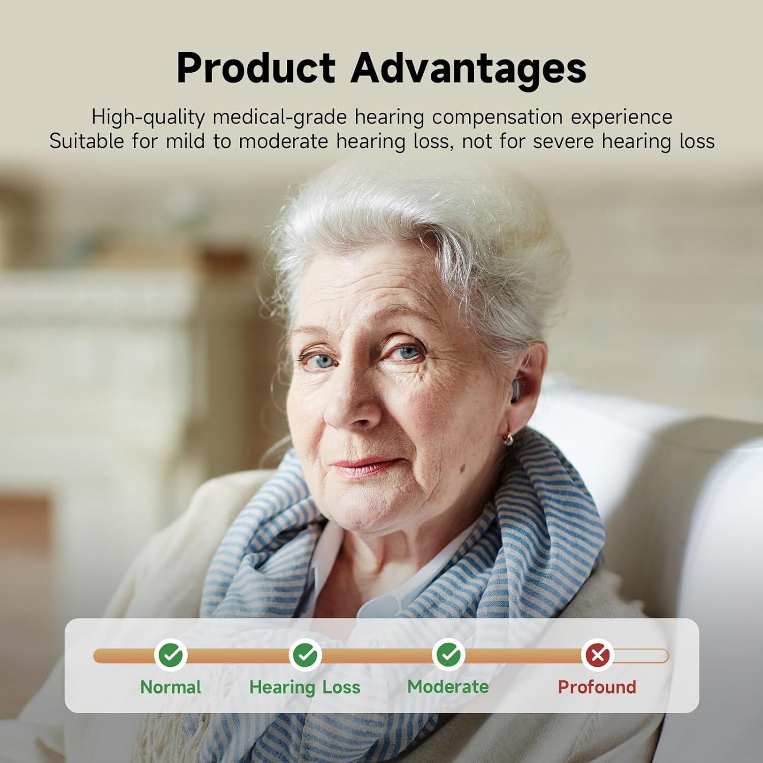 Pair Rechargeable Digital Invisible Hearing Aids Sound Voice Amplifier Mini ITE