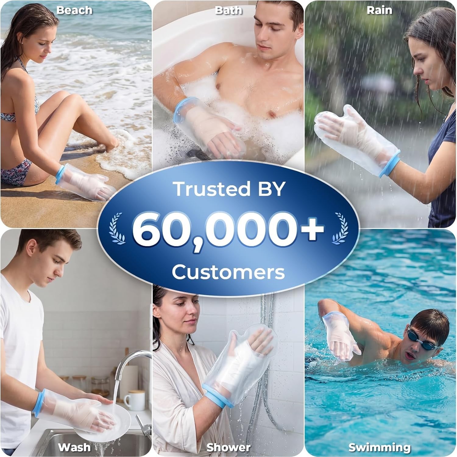 Waterproof Hand Cast Cover, Hand Cover for Shower After Surgery, Hand Cast Co…