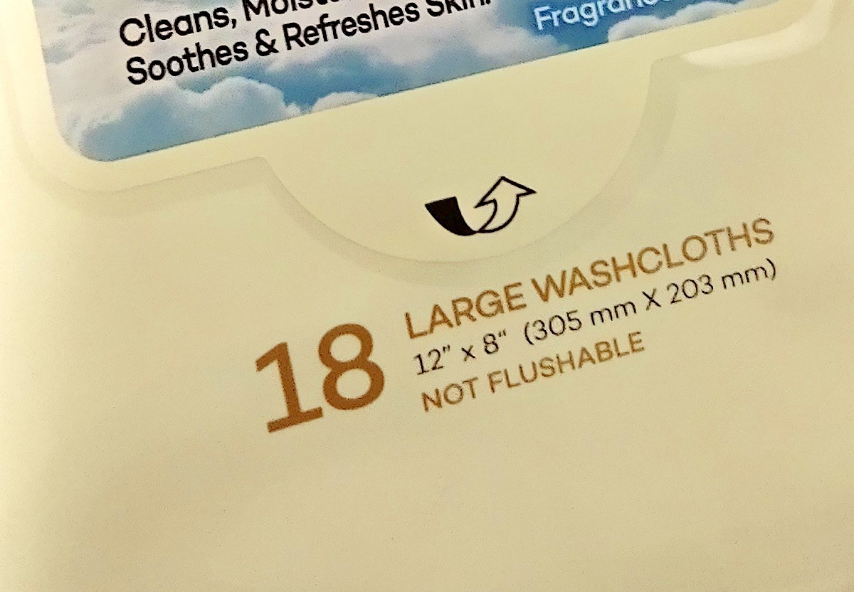 ( Lot 12 ) Disposable SENSITIVE SKIN Washcloths 18/Pk Yardley London NEW SEALED