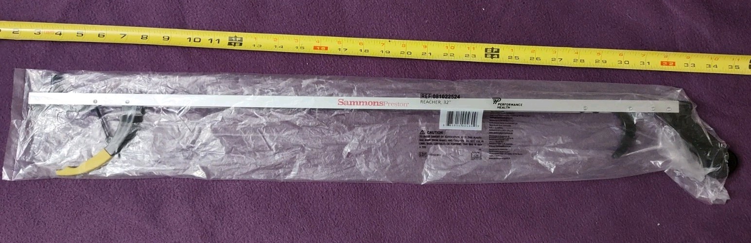 Sammons Preston EasiReach II Reacher 32″ Ergonomic Magnet Lightweight Grabber