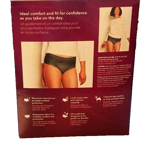 Depend Sillhouett Women’s SMALL Maximum Absorbency 2 Colors Black/Beige 16 Count