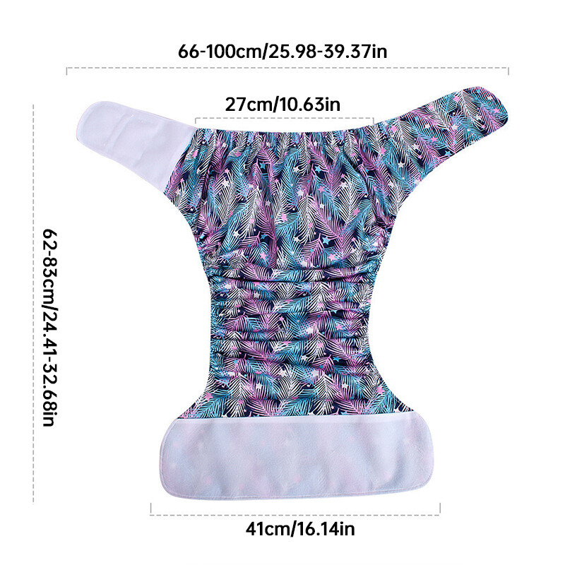 Adult Diapers Pant Washable Reusable Elderly Cloth Leak Proof Diapers Panties.