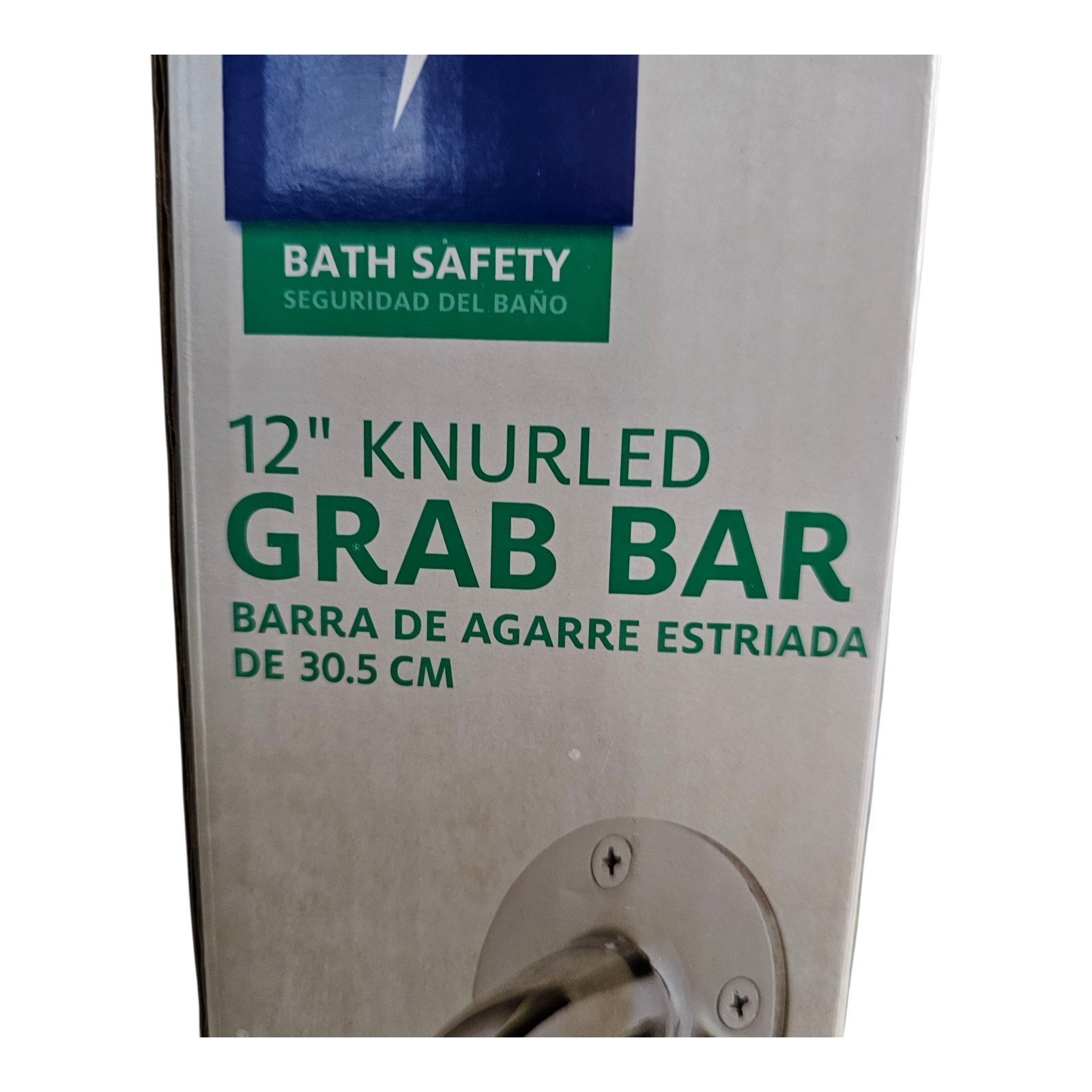 Medline 12″ Knurled Grab Bar – Chrome – ADA Compliant