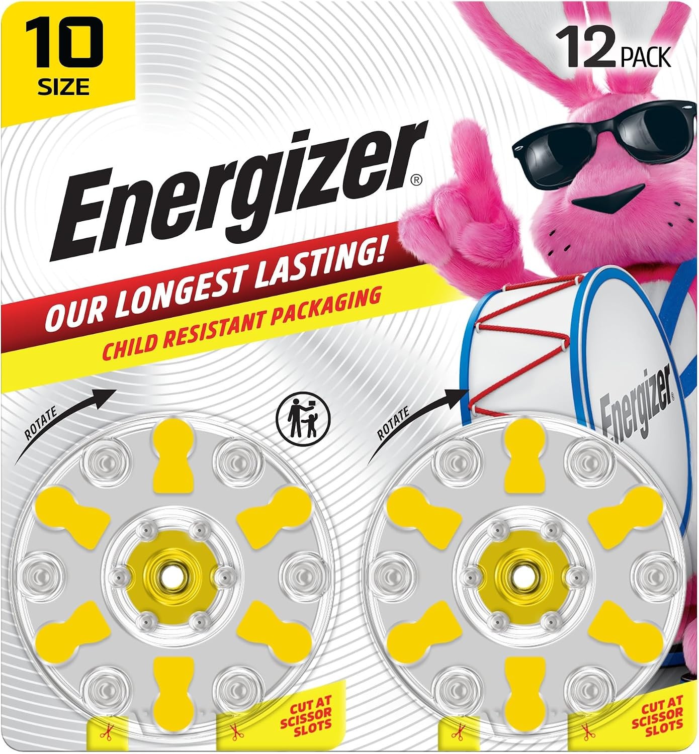Energizer Zinc Air Hearing Aid Batteries Size 10 – 12 ct NEW 10CR-12ENRUS 7-28